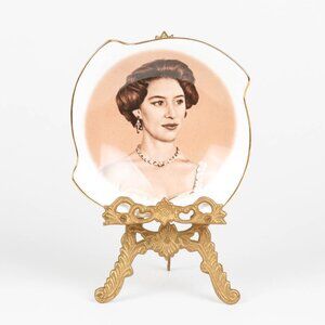 RARE - Princess Margaret Commemorative Canada Plate - Aynsley Bone China
